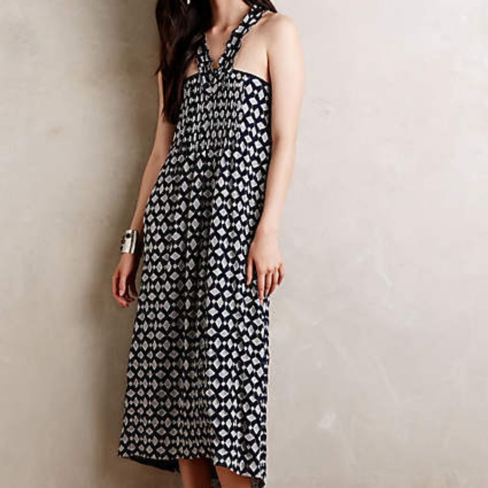 ANTHROPOLOGIE Island Hopper Midi Dress 6*FITS 8